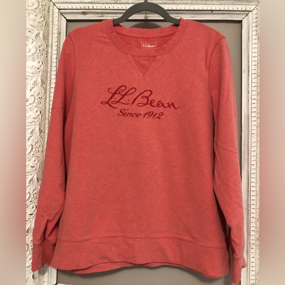 LL Bean lightweight crewneck. Size L. ❣️